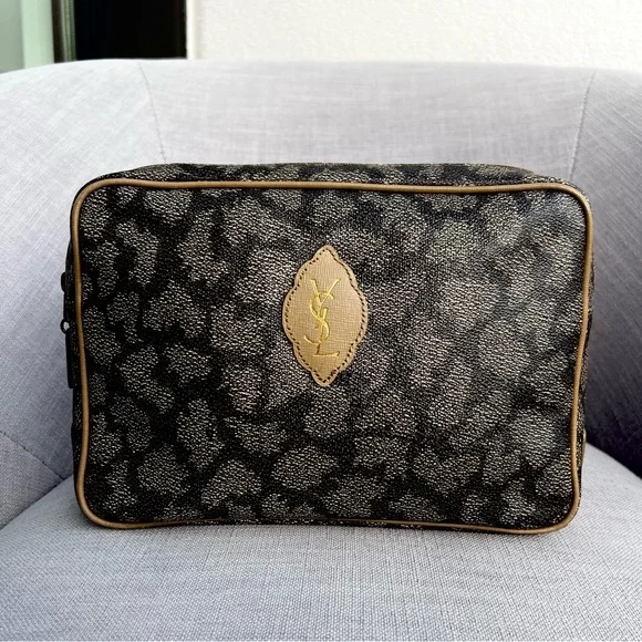 YSL Clutch Bag Giraffe Print Yves Saint Laurent - Picture 2 of 8